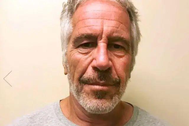 A photograph of Jeffrey Epstein from the New York Sex Offender Registry.